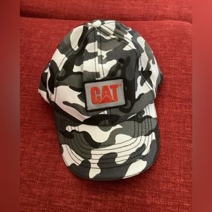 2/$30. Caterpillar “Built For It” Cap Black/White/Grey Camo